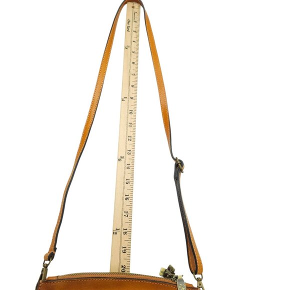 Pratesi Firenze Leather Crossbody Bag Small Brown Italian Handbag 8.5x5.5 Purse - Picture 10 of 15